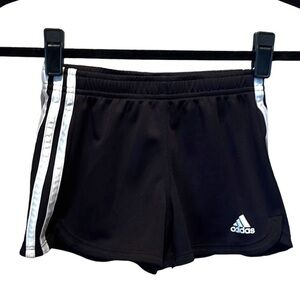 Adidas Black White Stripe Shorts Size Small 7-8